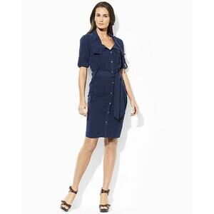 Ralph Lauren Exclusive Orlena Belted workshirt dress size 6